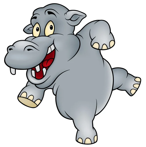 Joyeux hippo — Image vectorielle