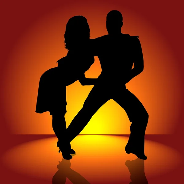 Chaud latino danse — Image vectorielle
