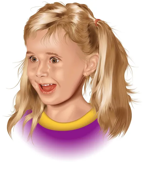 Niña. — Vector de stock