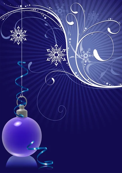 Composición azul de Navidad — Archivo Imágenes Vectoriales