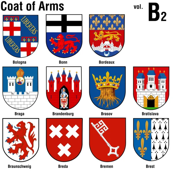 Coat Of Arms Collection — Stock Vector