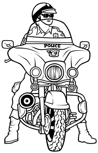 Police routière — Image vectorielle