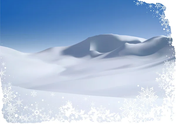 雪の山 — ストックベクタ