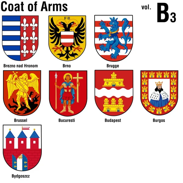 Coat Of Arms Collection — Stock Vector