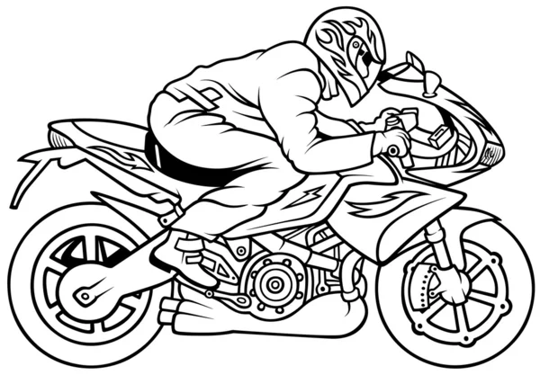 Carreras de motos — Vector de stock