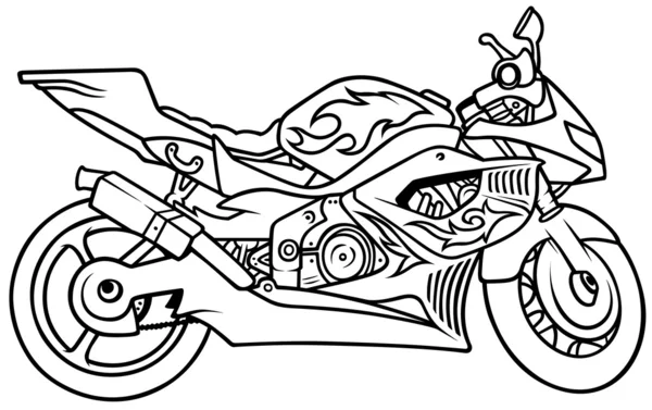 Motocicleta — Vector de stock