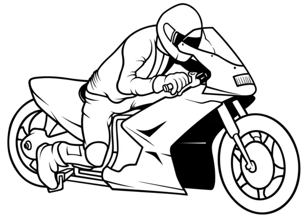 Motorcycle Racing — Stock Vector