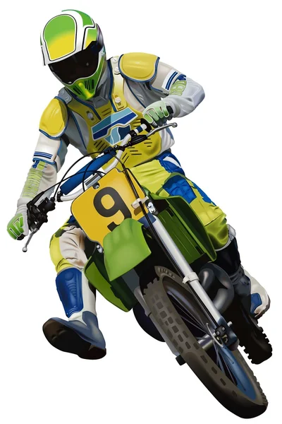 Trials motorfiets — Stockvector