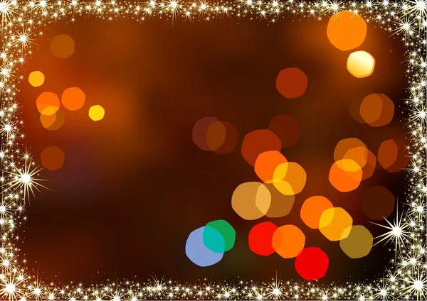 Luces borrosas de Navidad — Vector de stock