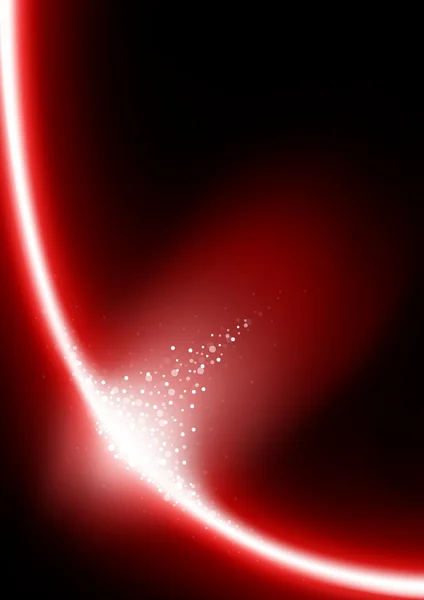 赤い星の爆発 — ストックベクタ