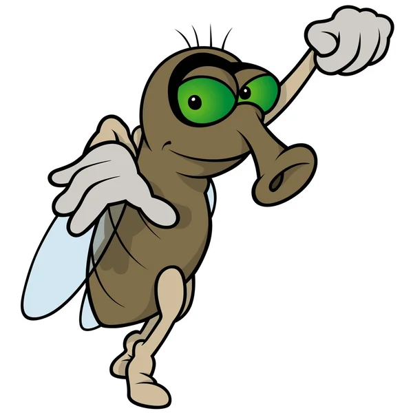 Mosca de dibujos animados — Vector de stock