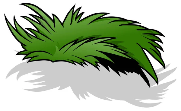 Tuft Sea Grass Ilustração Desenhos Animados Coloridos Isolados Fundo Branco — Vetor de Stock