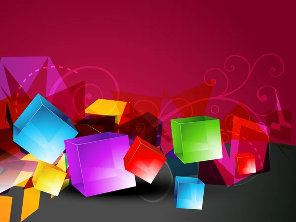 3d cubes forme vectorielle — Image vectorielle