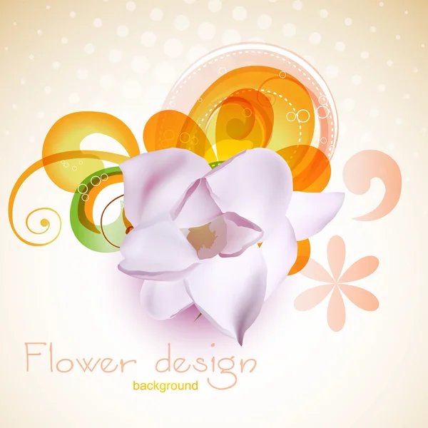 Diseño de flores — Vector de stock