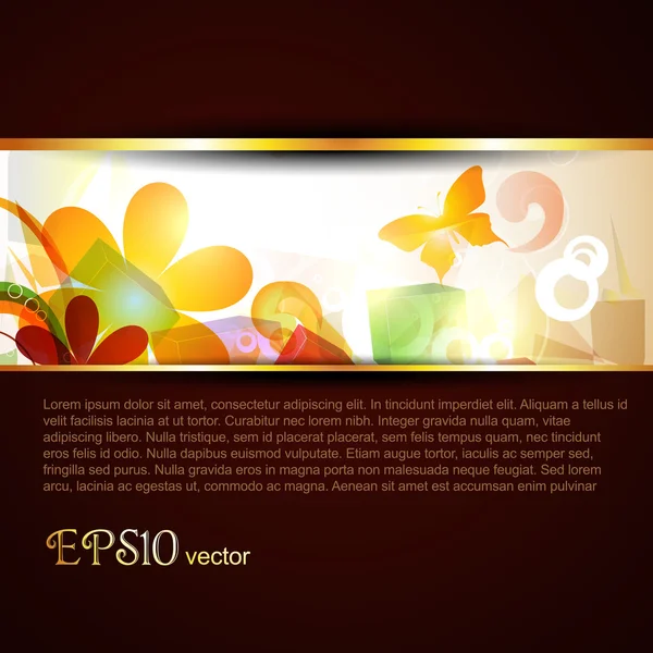 Plantilla de vector abstracto — Vector de stock