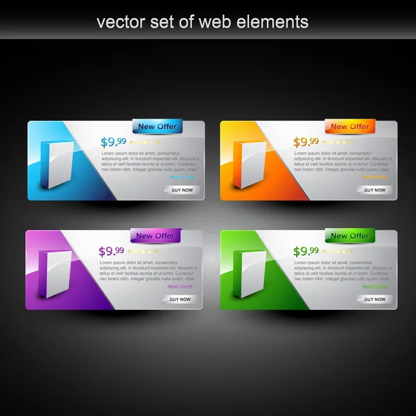 Elemento web — Vector de stock