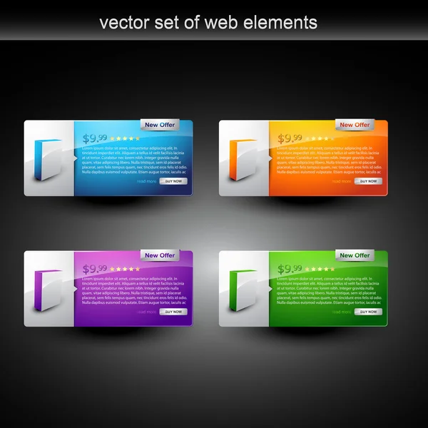 Web product weergeven — Stockvector