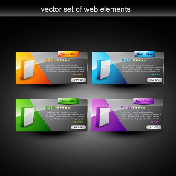 Web product display Vector Graphics