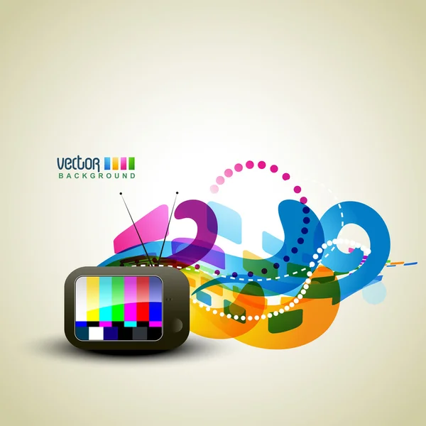 TV colorata — Vettoriale Stock