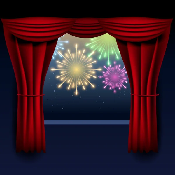 Fireworks illustration — Stock Vector