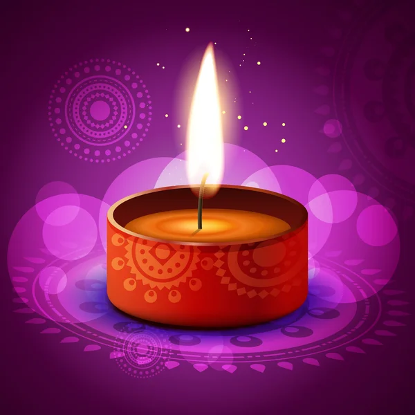 Vektor diwali diya — Stock vektor