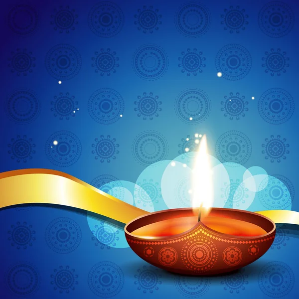 Vector diwali diya — Stock Vector