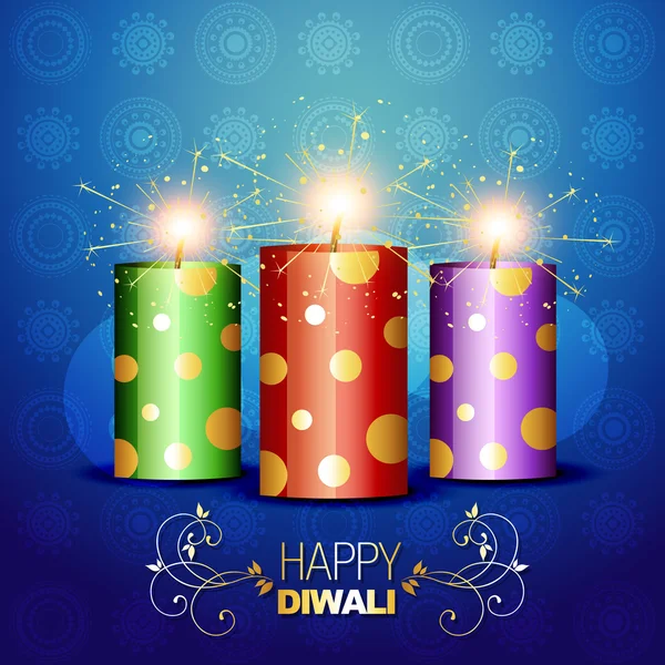 Diwali crackers — Stockvector