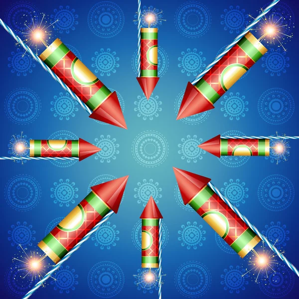 Diwali crackers — Stockvector