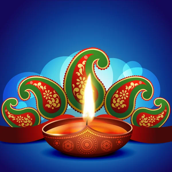 Künstlerischer Diwali-Hintergrund — Stockvektor