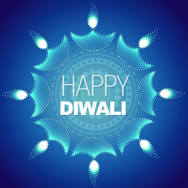 Fondo diwali feliz elegante — Vector de stock