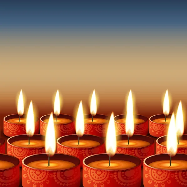 Όμορφη ευτυχισμένο diwali — Διανυσματικό Αρχείο