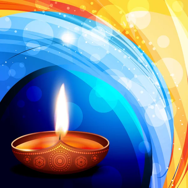 Festival de Diwali Diya — Image vectorielle
