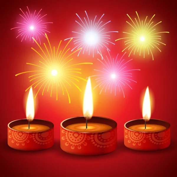 Diwali Festival Achtergrond — Stockvector