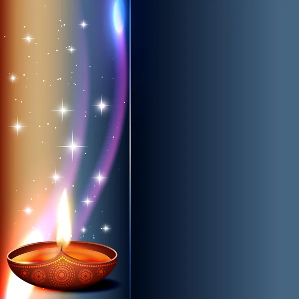 Vector diwali diya — Stockvector