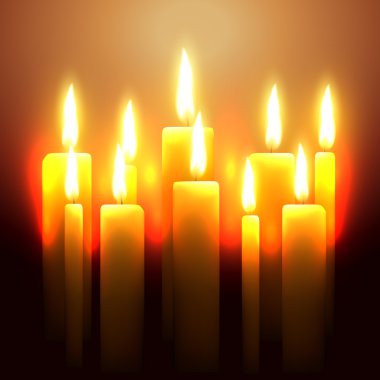 Vector parlak mum