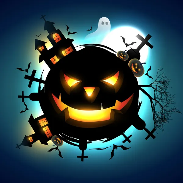 Scary halloween design — Stock Vector