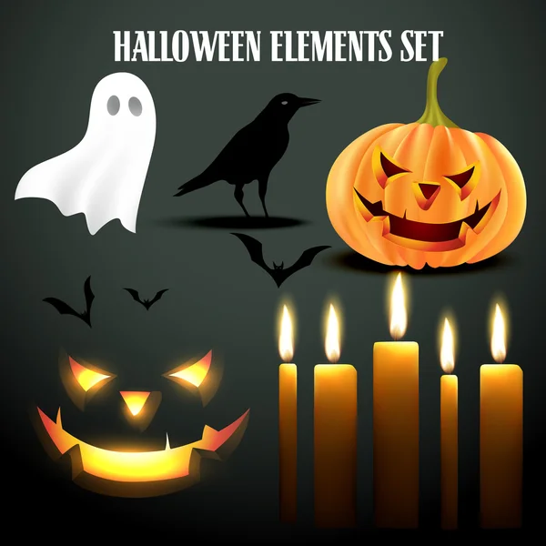 Halloween elements set — Stock Vector