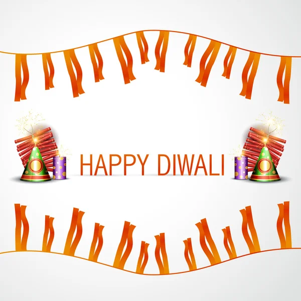 Joyeux fond Diwali — Image vectorielle