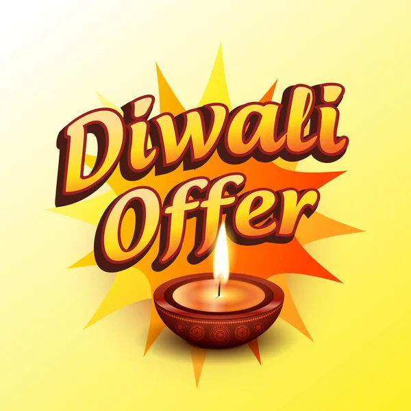 Diwali-Angebot — Stockvektor