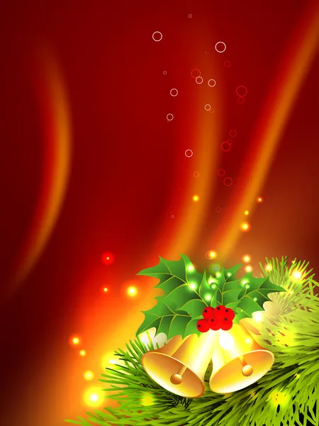 Cloche de Noël brillante — Image vectorielle
