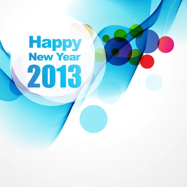 2013 yeni yıl tasarım — Stok Vektör