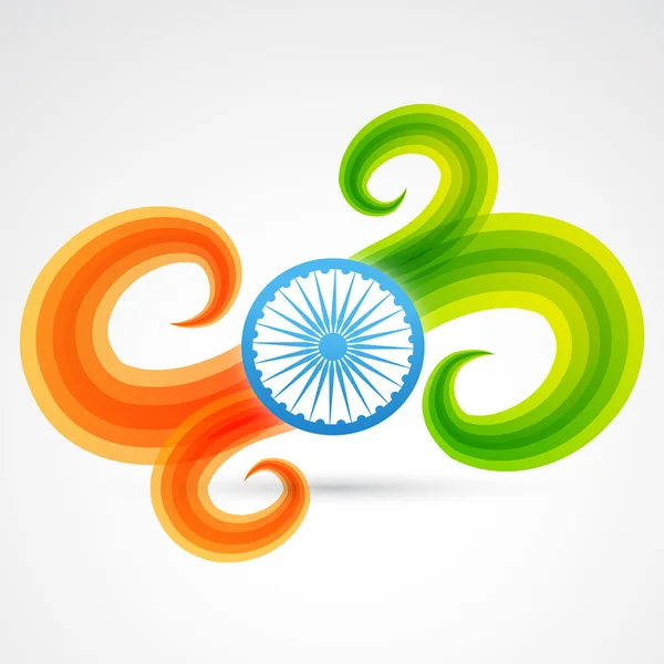 Creative indian flag design — Stock Vector