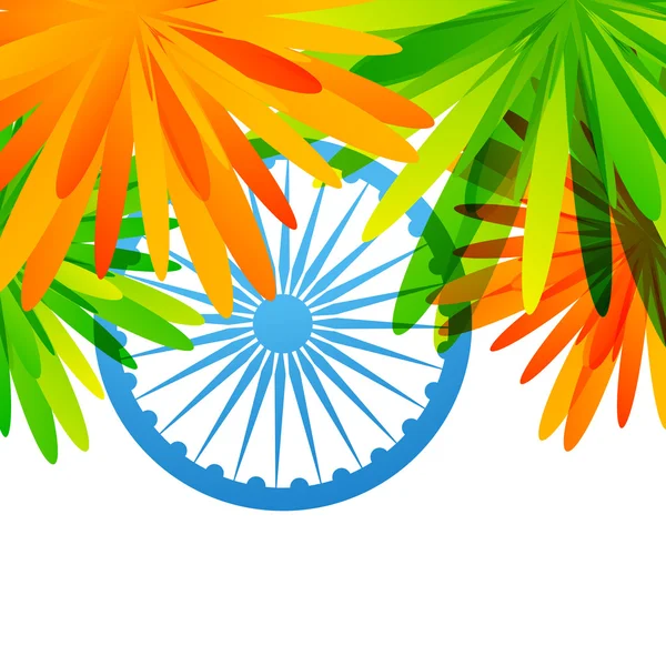 Kreativa indiska flaggan design — Stock vektor