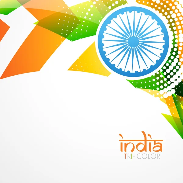 Projektowanie kreatywnych flagi Indii — Wektor stockowy
