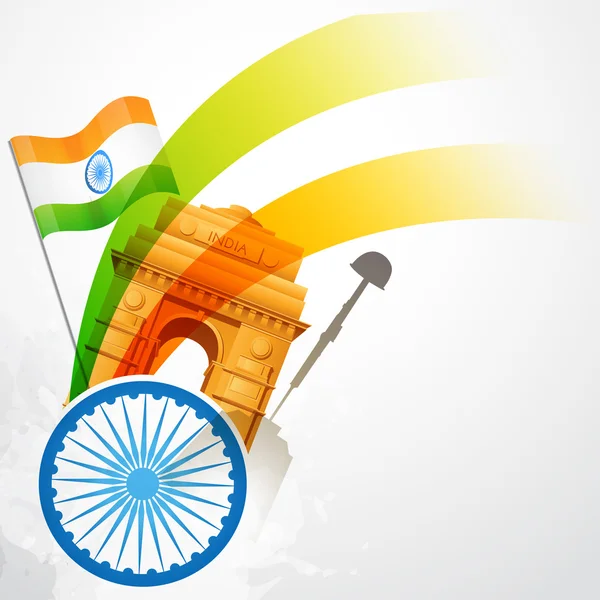 インドの旗のベクトル — ストックベクタ
