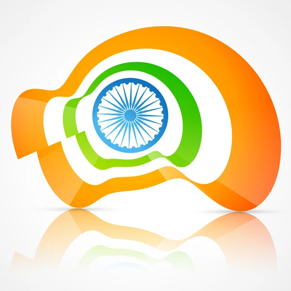 Vlag van India — Stockvector