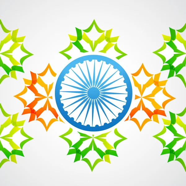 Kreativa indiska flaggan — Stock vektor