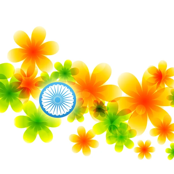 Diseño de bandera india — Vector de stock