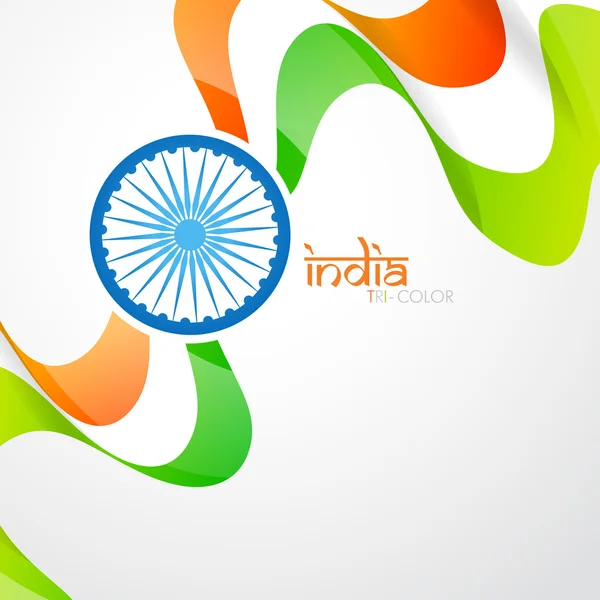 矢量印度国旗 — 图库矢量图片