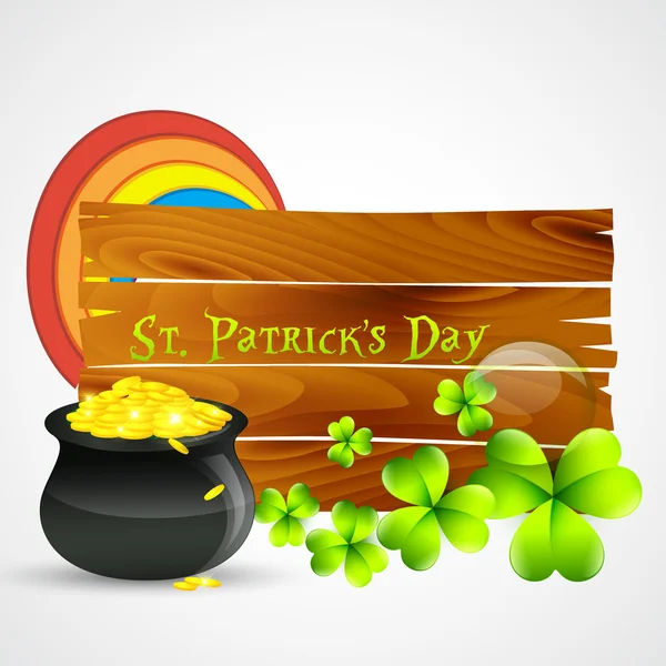Hintergrund zum St. Patrick 's Day — Stockvektor